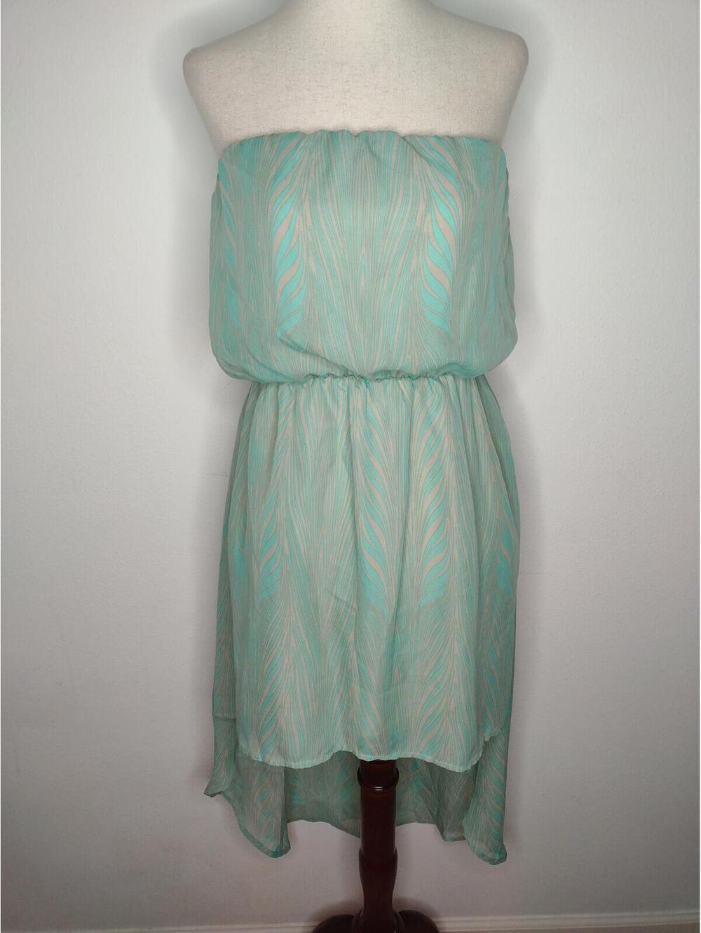 NWT Poetry Women's Green/Tan Dress Size Small